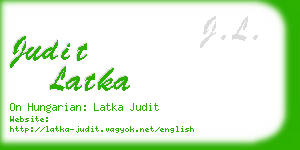 judit latka business card
